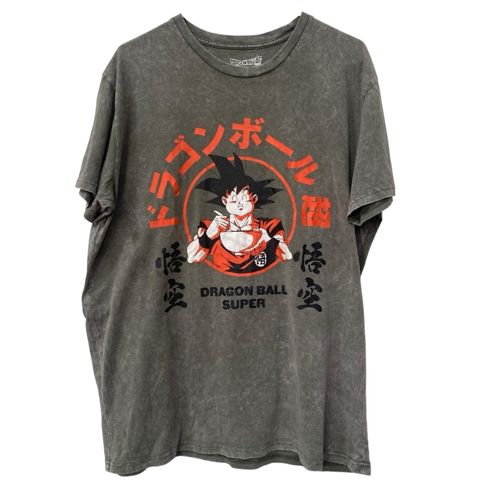 Dragon Ball Super Goku Graphic T-Shirt Gray Tee Mens XL 46 48